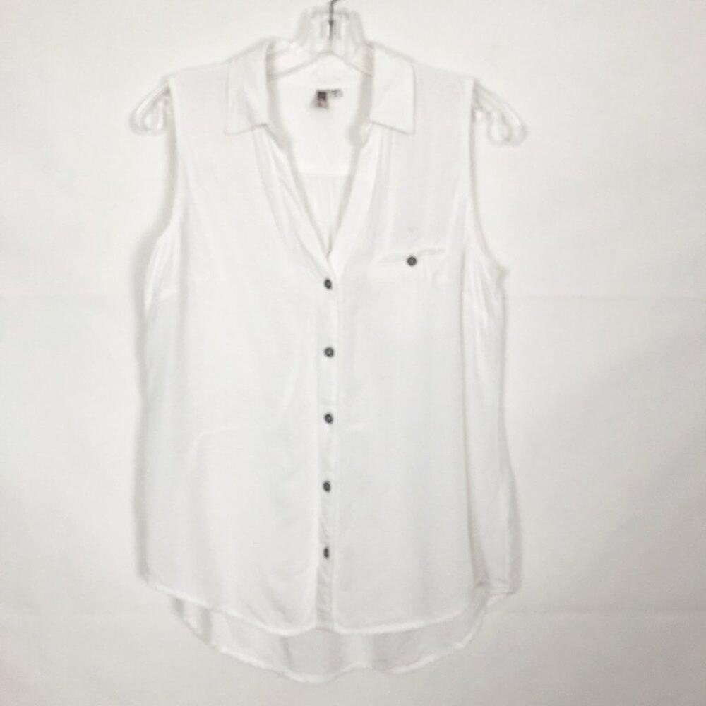 Kut from The Kloth Womens Top Small Relaxed Swiss Dot Beachy Coastal Capsule